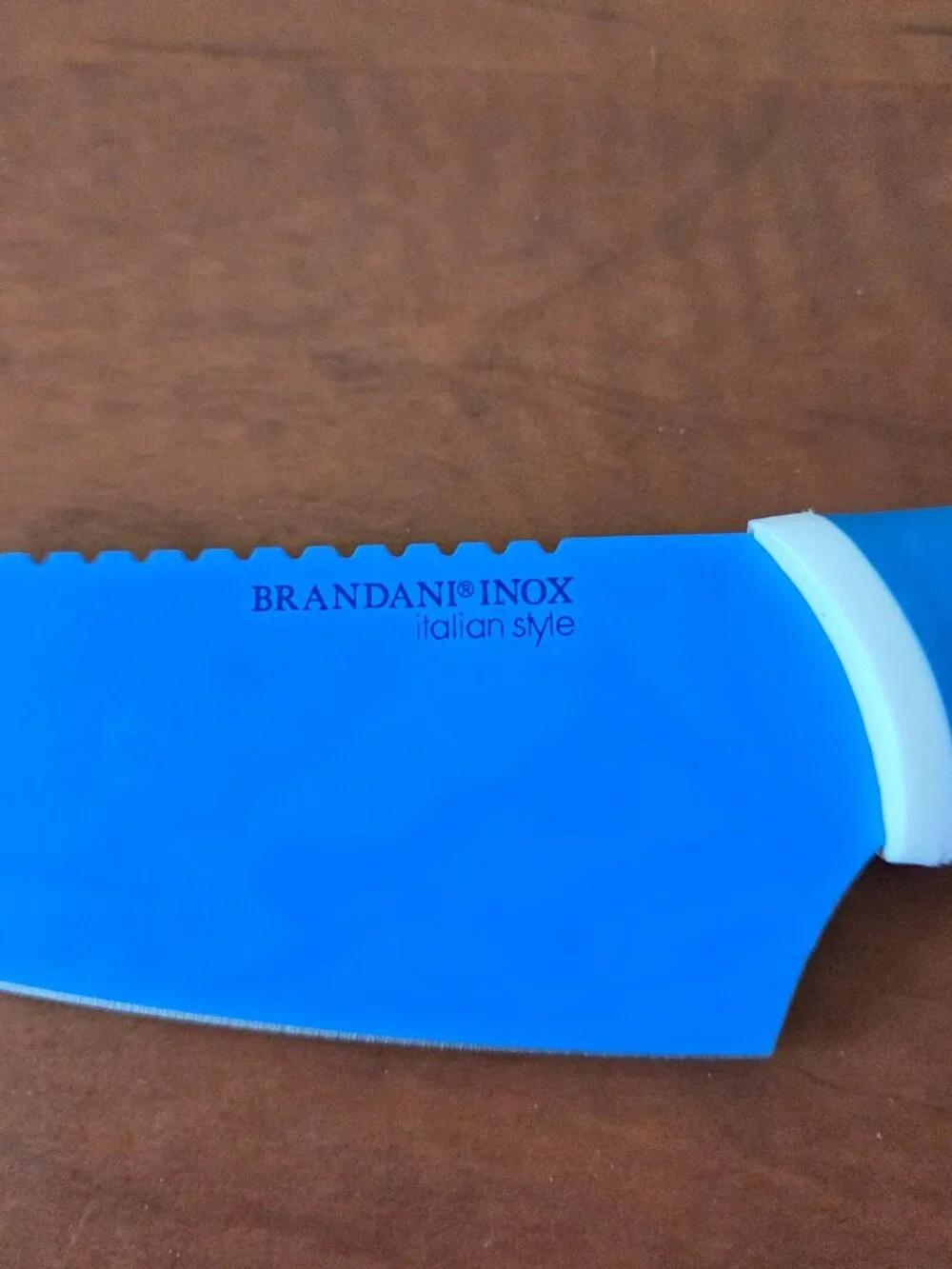 🐟 Brandani Inox Italian Style Knife Blue - Kitchen Cutlery - for Fish Descaling